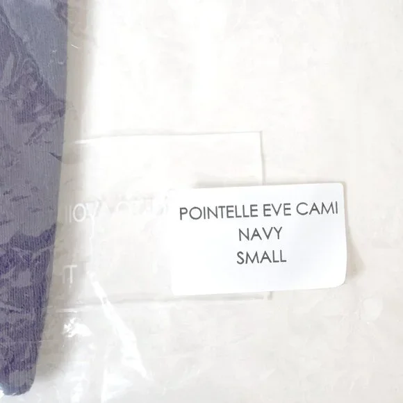 Le Bon Shoppe Pointelle Eve Cami Navy - Picture 6 of 6